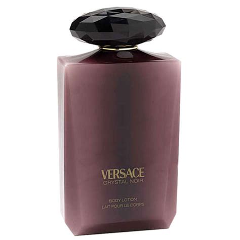 versace crystal noir body lotion.